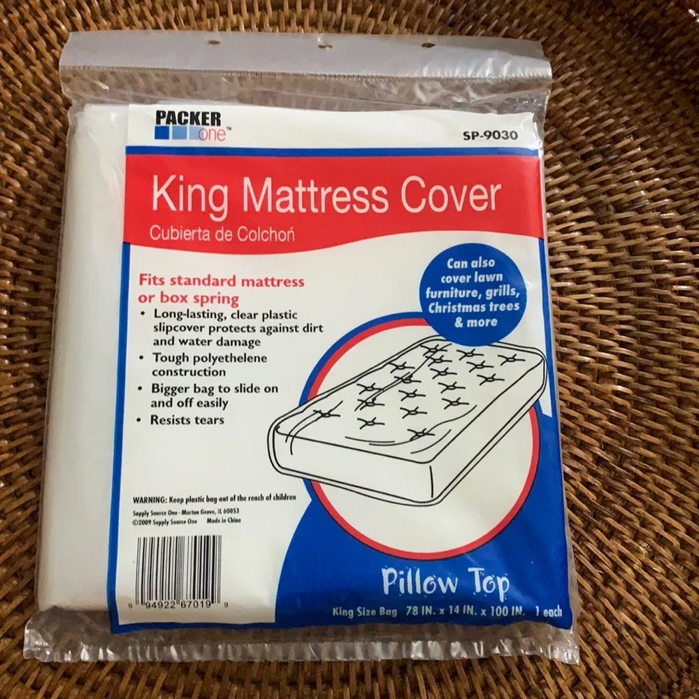 King Mattress Cover Pillow Top Fits Standard mattress or Box Spring 78x14x100